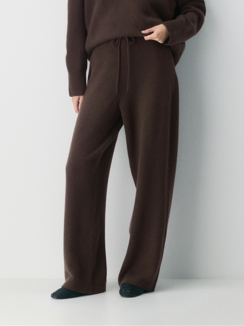 The Group by Babaton LUXE CASHMERE WIDE PANT